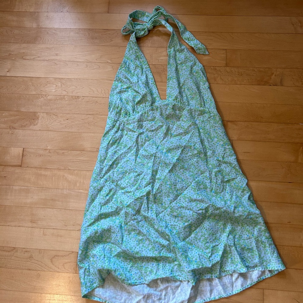 Floral halter dress